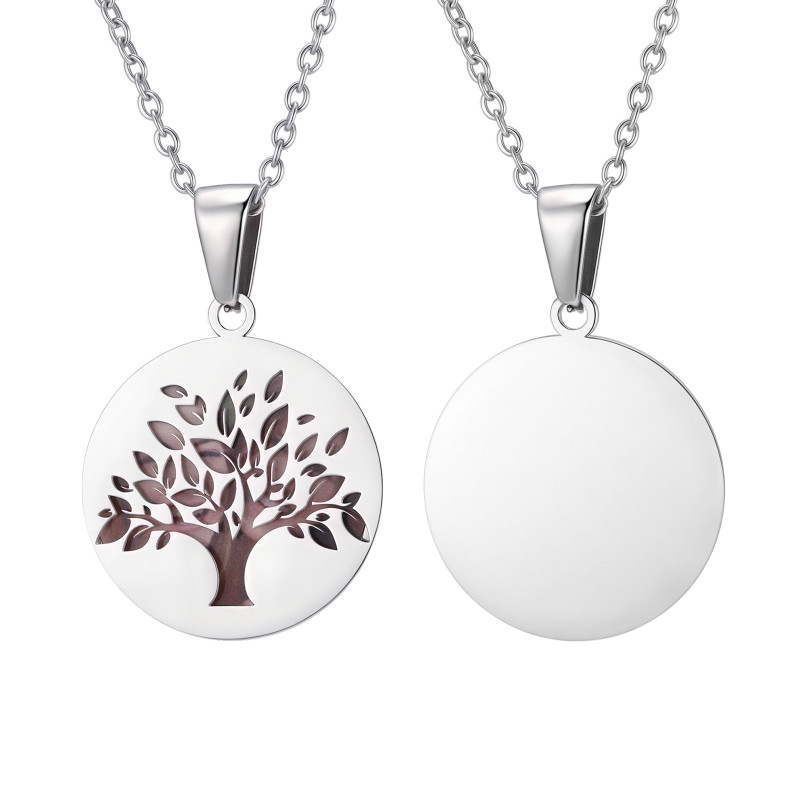 Wholesale Stainless Steel Tree of Life DIY Photo Necklace