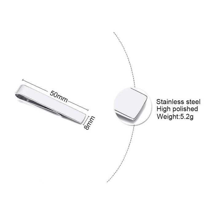 Wholesale Stainless Steel Tie Clip for Men