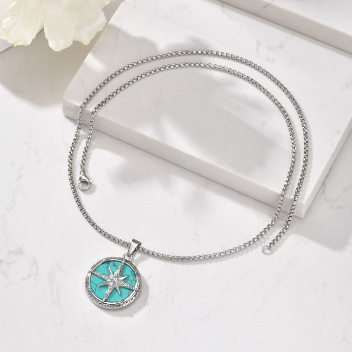 Wholesale Stainless Steel Eight-pointed Star Pendant
