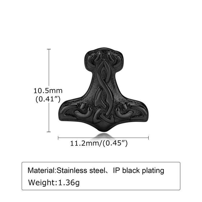 Wholesale Stainless Steel Viking Axe Earrings