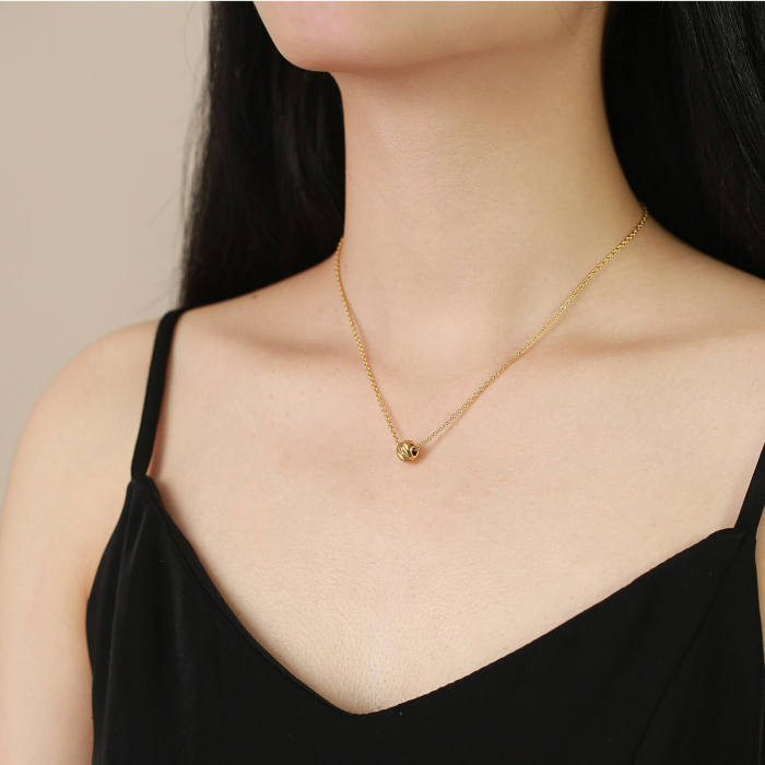 Wholesale Stainless Steel Bead Pendant Necklace