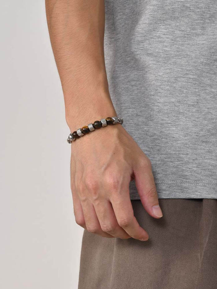 Wholesale Stainless Steel Spiga Wheat Chain Necklace with Beads