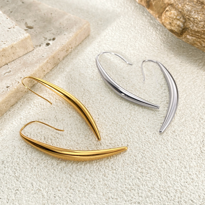 Wholesale Stainless Steel Fashion Simple Earrings