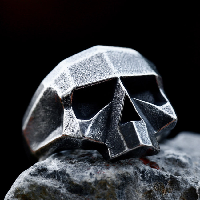 Wholesale Stainless Steel Robot Skull Rings