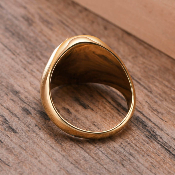 Wholesale Stainless Steel Classic Men's Seal Ring