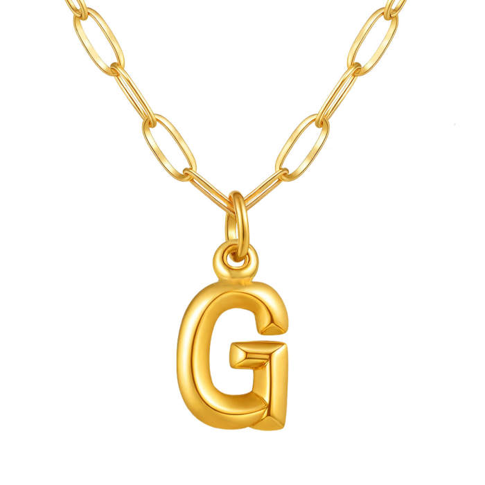 Wholesale Stainless Steel Monogram Necklace