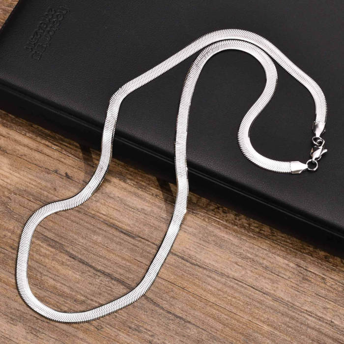 Wholesale Stainless Steel 5.6mm Herringbone Chain Necklace