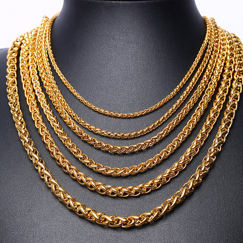 Wholesale Stainless Steel Keel Chain Necklace