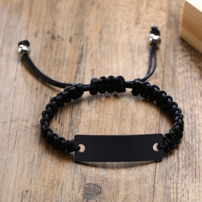 Wholesale Stainless Steel Blank Engravable Couple Bracelets