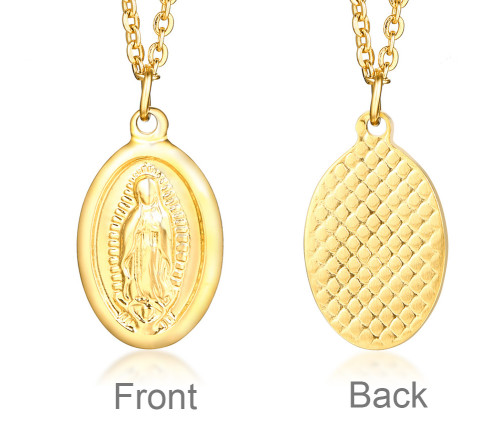 Wholesale Stainless Steel Virgin Mary Goddess Pendants Necklace