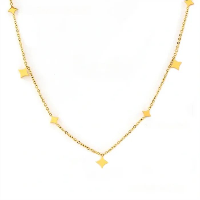 Wholesale Stainless Steel Stacked Collarbone Necklace
