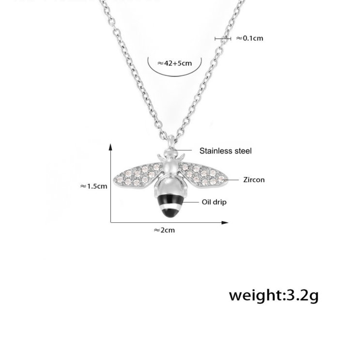 Wholesale Stainless Steel Bee Jewelry Set