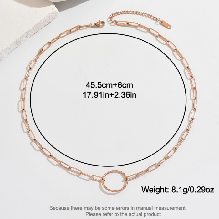 Wholesale Stainless Steel Paperclip Chain Necklace