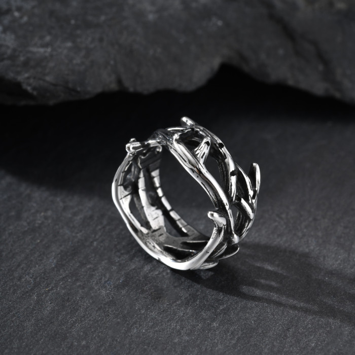 Stainless Steel Crown of Thorns Ring Wholesale