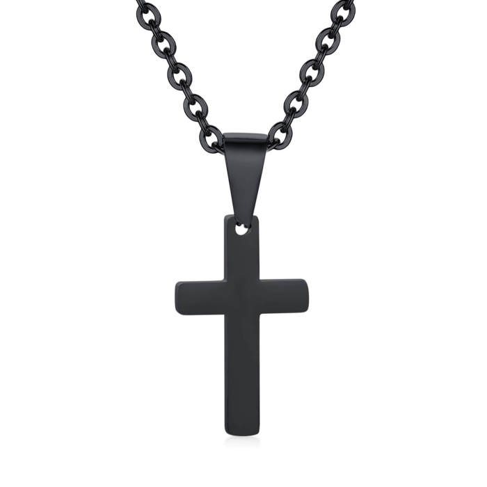Wholesale Stainless Steel Classic Simple Cross Pendant