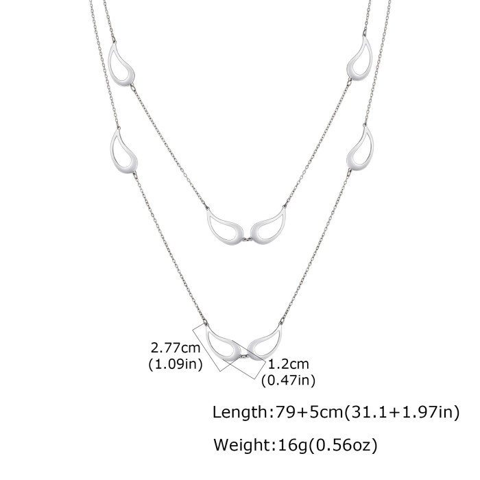 Wholesale Modern Aesthetic Layering Long Necklace
