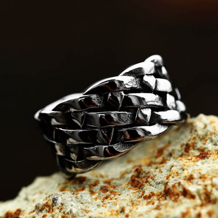 Wholesale Stainless Steel Mens Punk Celtic Knot Ring