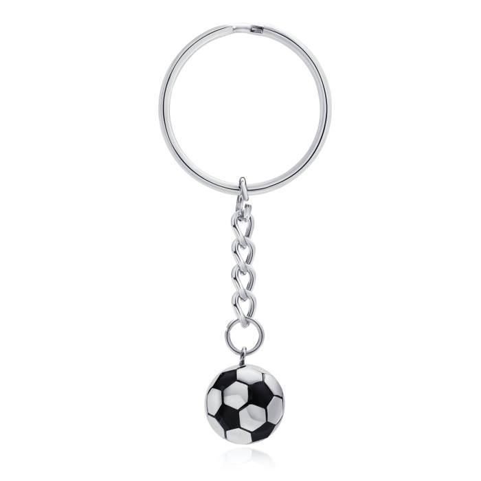 Wholesale Stainless Steel Mens Football Keyring