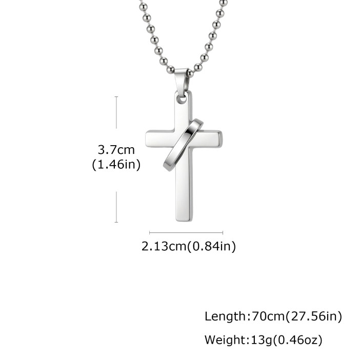 Wholesale Stainless Steel Interlocking Cross Pendant