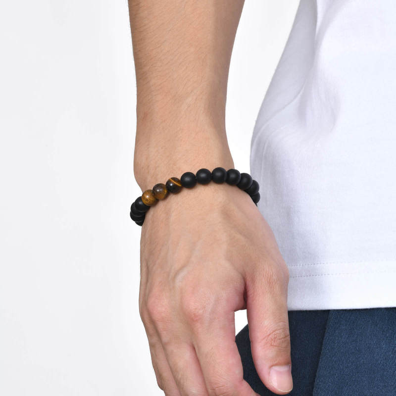 Wholesale Agate Stone Tiger's Eye Bead Bracelet