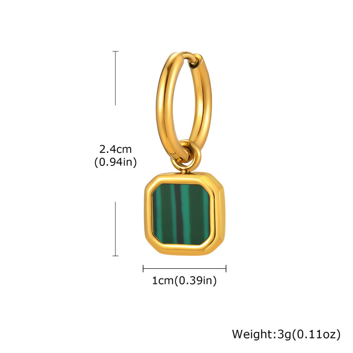Wholesale Stainless Steel Tiger Eye Earrings