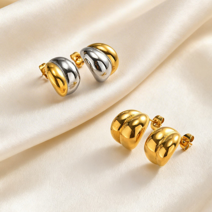 Wholesale Vintage Chunky Puffy Waterdrop Earrings