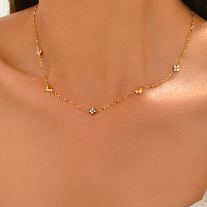 Wholesale Stainless Steel Station Necklace
