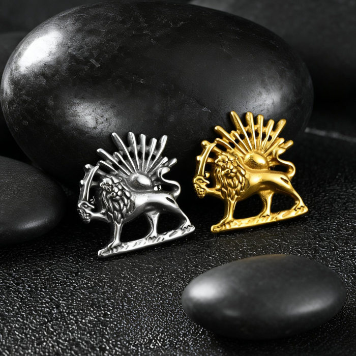 Men’s Stainless Steel Lion Pendant Necklace