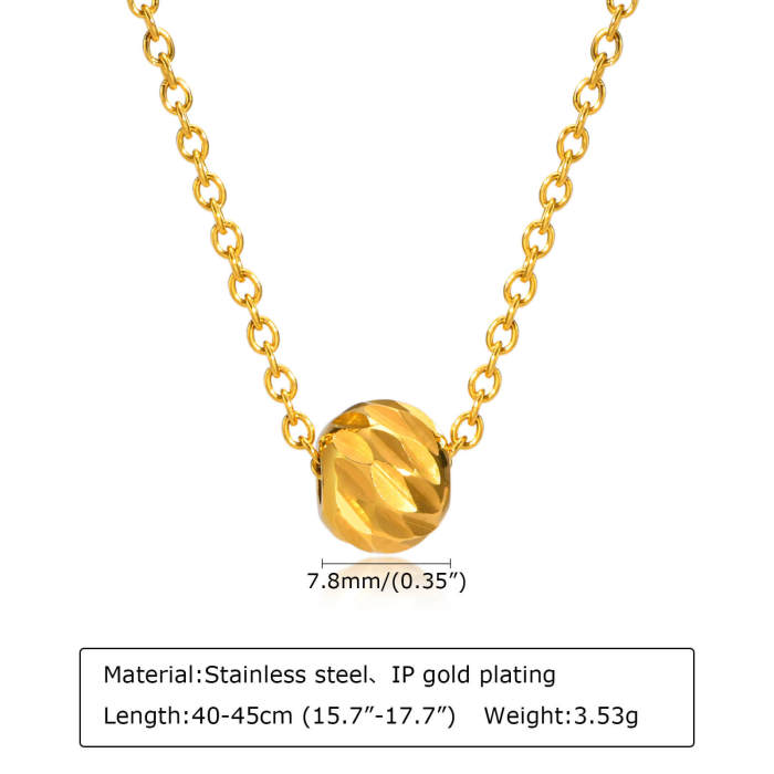 Wholesale Stainless Steel Bead Pendant Necklace