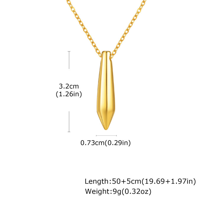 Wholesale Stainless Steel Bullet Necklace