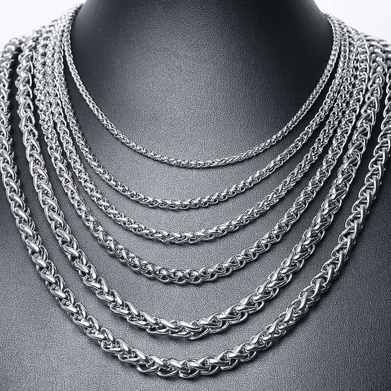 Wholesale Stainless Steel Keel Chain Necklace