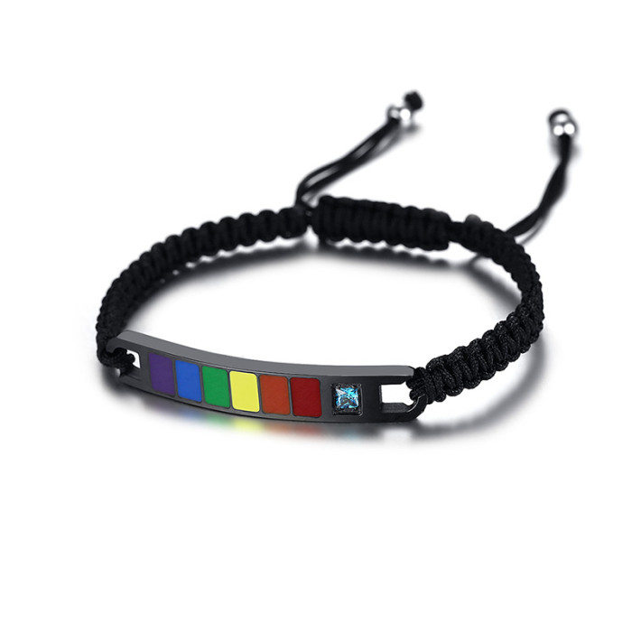 Wholesale Stainless Steel Rainbow Gifts Bracelet