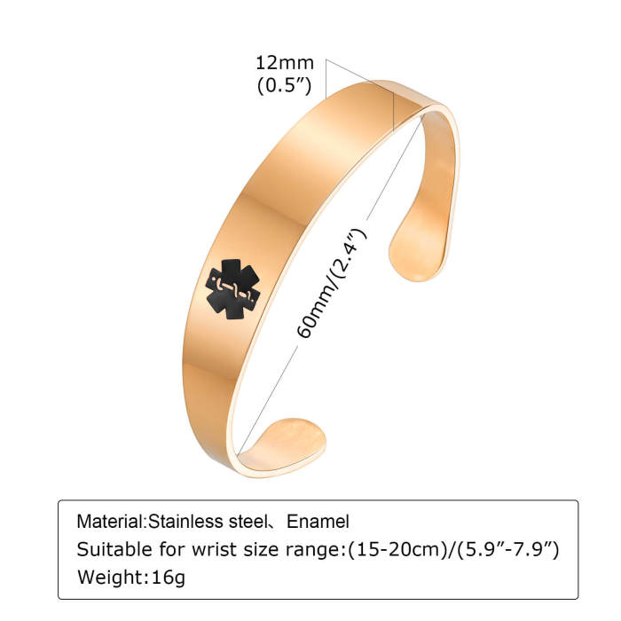 Wholesale Stainless Steel Medical Open Bangle