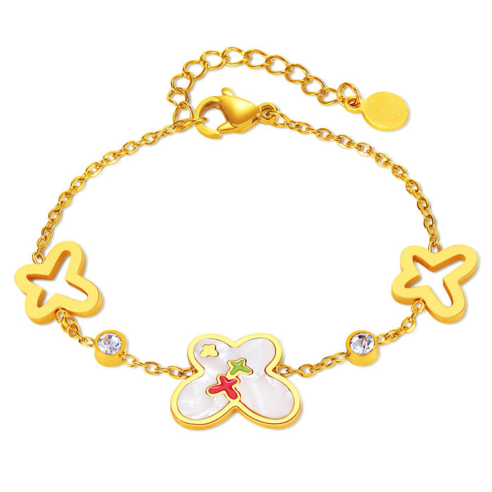 Wholesale Stainless Steel Braceleth with Butterfly