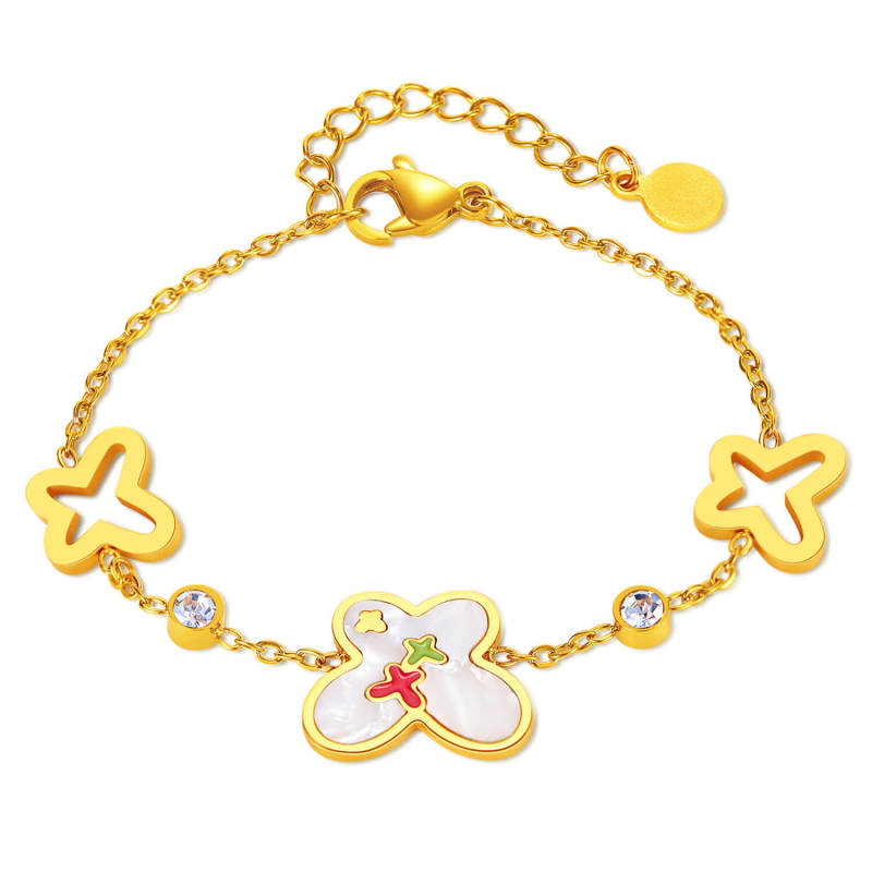Wholesale Stainless Steel Braceleth with Butterfly
