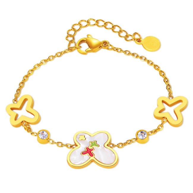 Wholesale Stainless Steel Braceleth with Butterfly