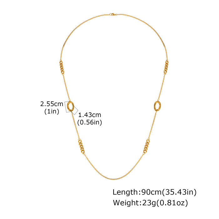 Wholesale Modern Aesthetic Layering Long Necklace