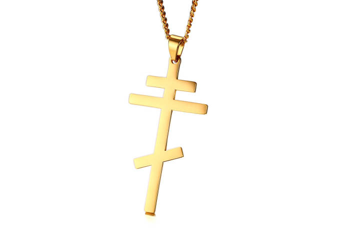 Wholesale Stainless Steel Eastern Orthodox Cross Pendant