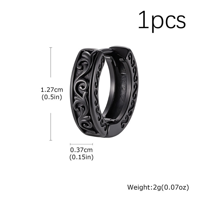 Wholesale Mens Stainless Steel Hoop Earring