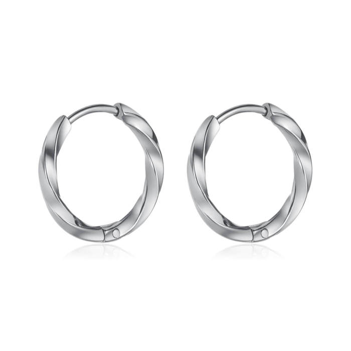 Wholesale Stainless Steel Mobius Earrings
