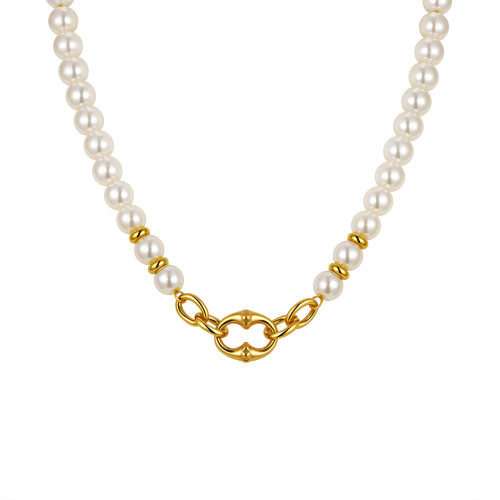 Wholesale Imitation Pearl Beaded Necklace