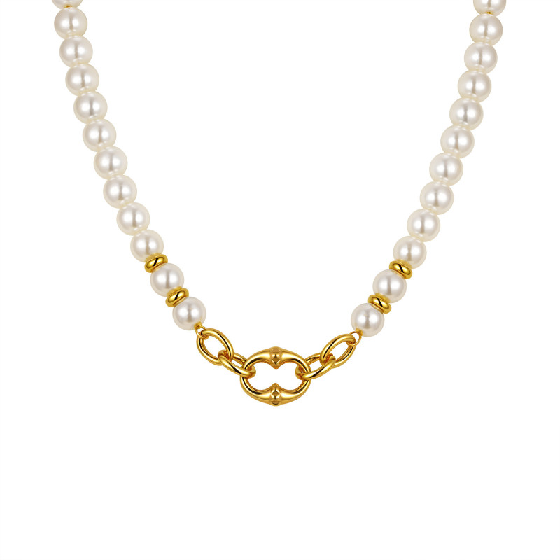 Wholesale Imitation Pearl Beaded Necklace