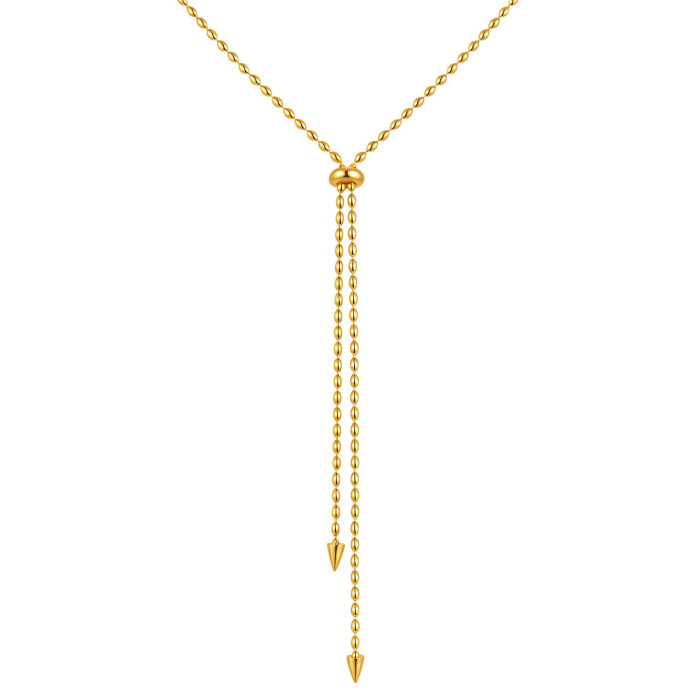 Wholesale Stainless Steel Adjustable Necklace
