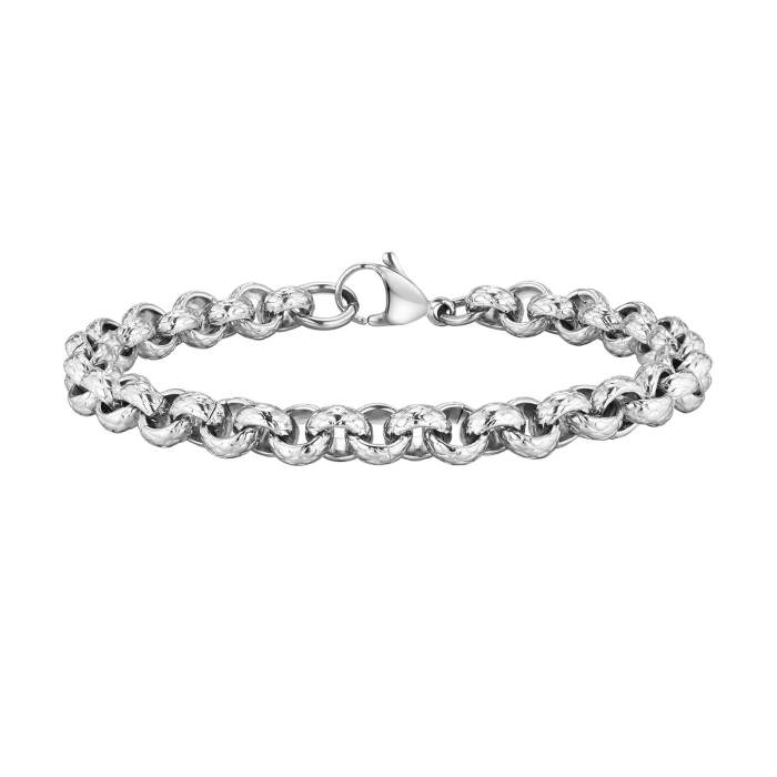 Wholesale Stainless Steel Mens Rolo Chain Bracelet