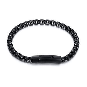 Wholesale Stainless Unique Round Box Chain Bracelet
