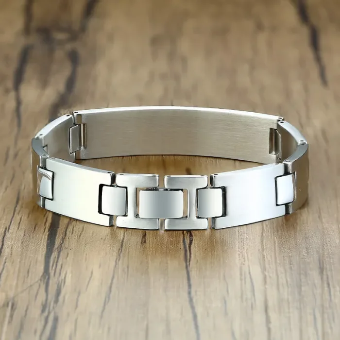 Wholesale Elegant Surgical Grade Steel Medical Alert ID Bracelet