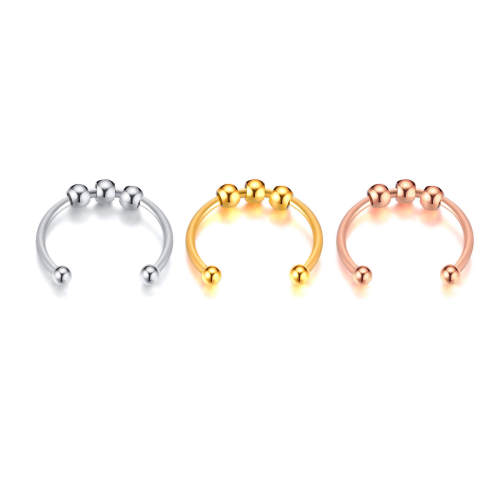 Wholesale Stainless Steel Open Women's Ball Ring