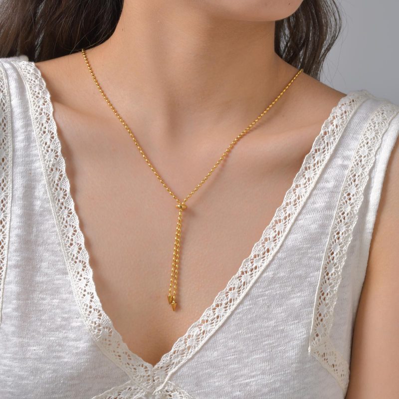 Wholesale Stainless Steel Adjustable Necklace