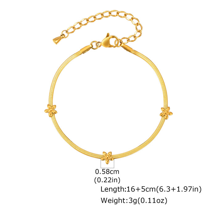 Wholesale Stainless Steel Sleek Snake Chain Bracelet