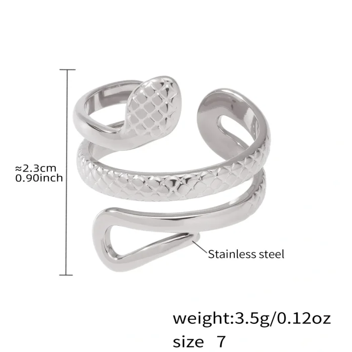 Wholesale Stainless Steel Snake Ring for Women